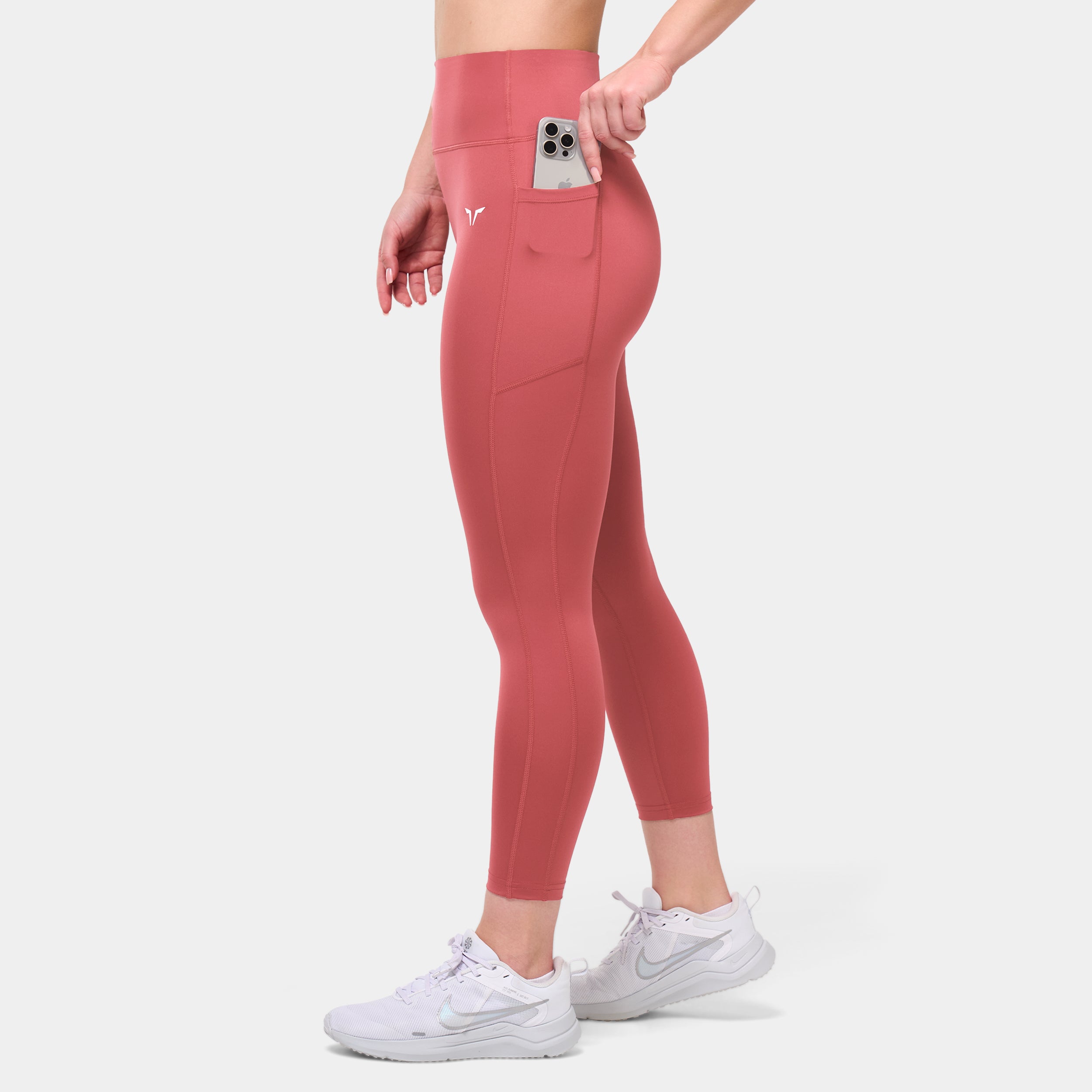 High Rise 24" Leggings - Marsala