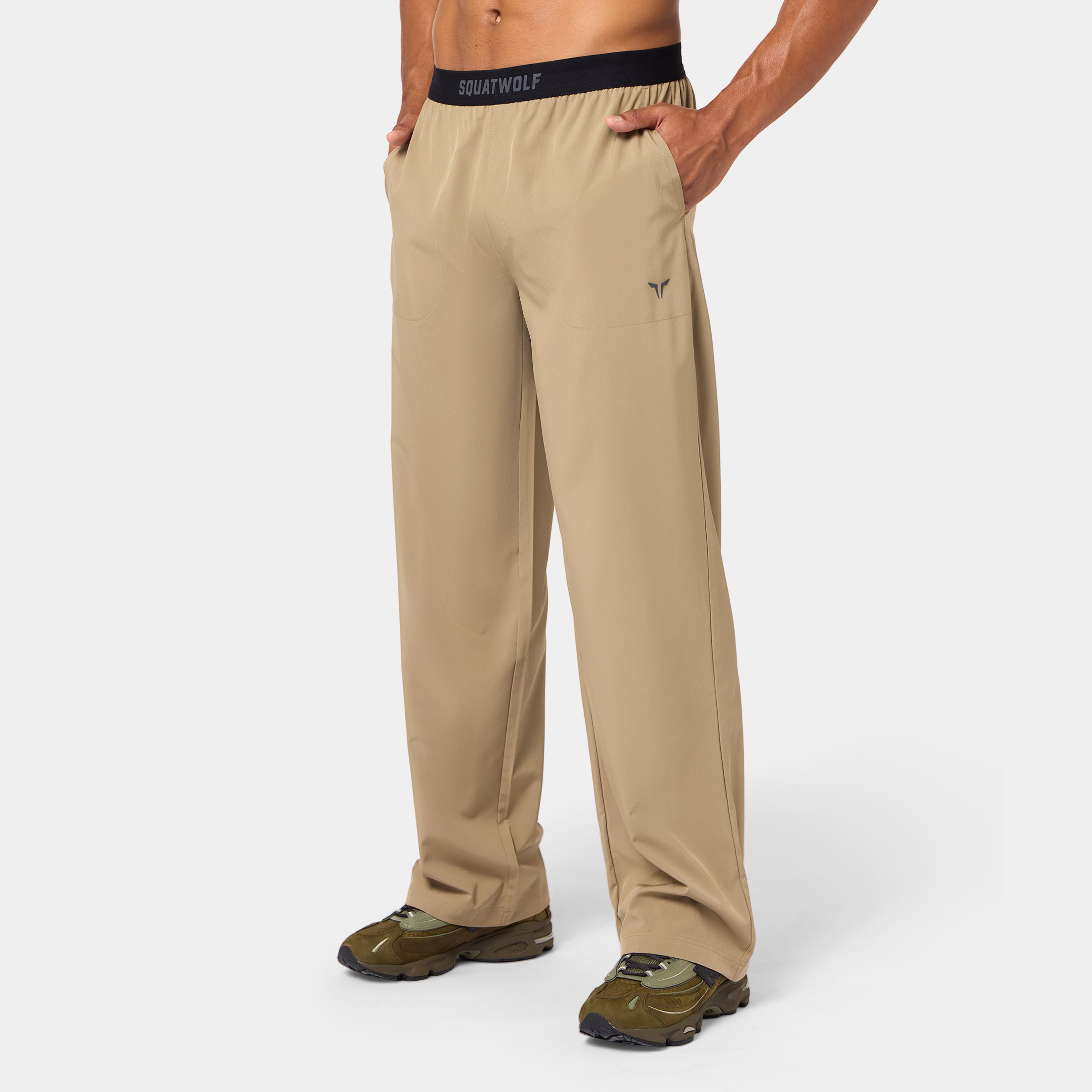 Woven Stretch Joggers - Covert Green