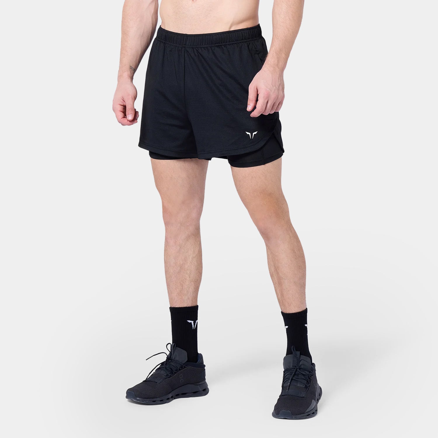 Core Mesh 2-in-1 5" Shorts 2.0 - Black