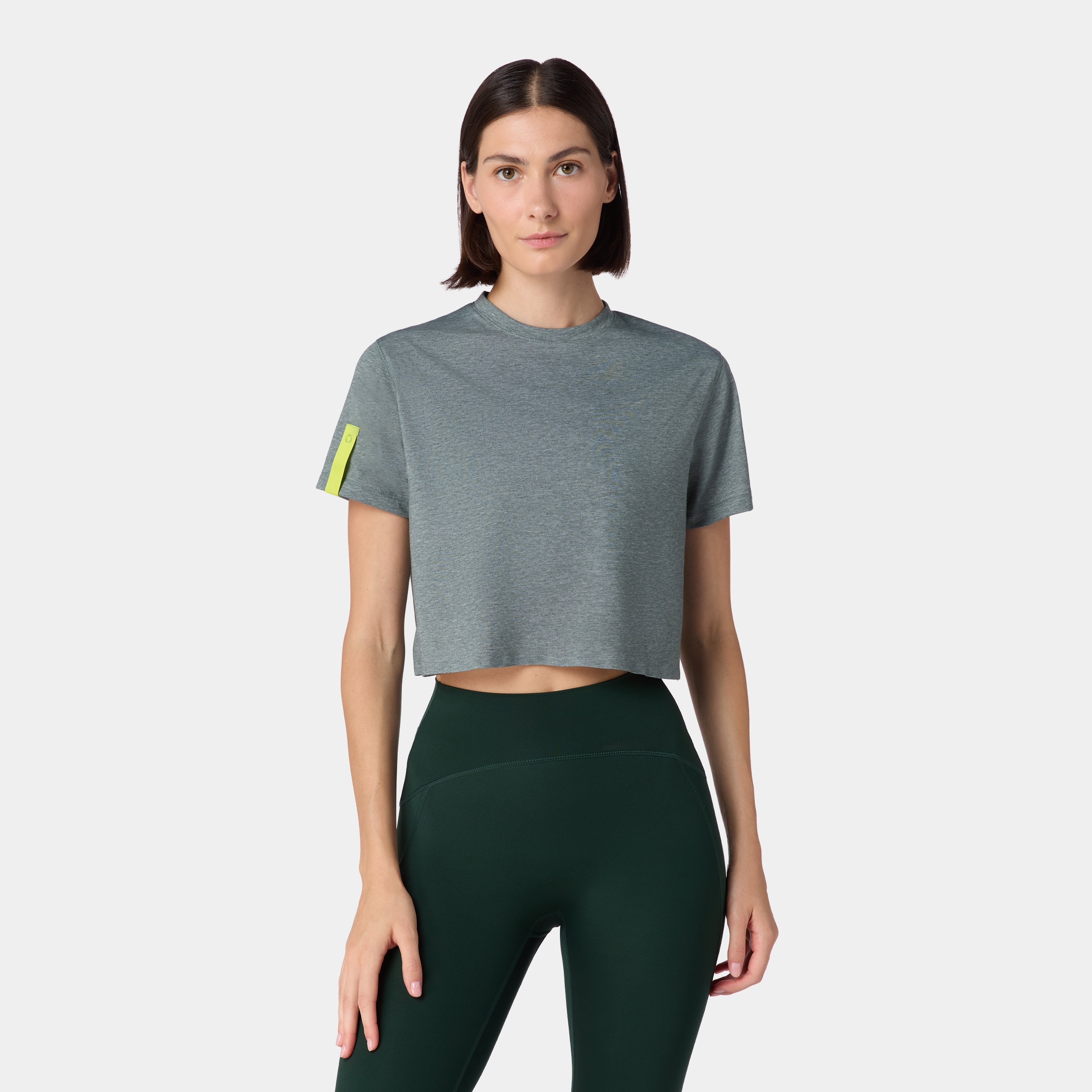 Neotech ACTDRY® Performance Crop T-shirt - Balsam Green Marl