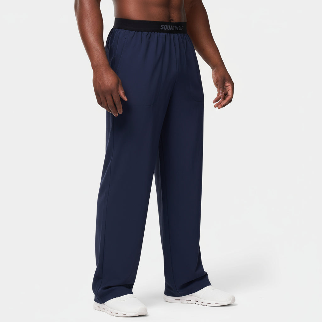 Woven Stretch Joggers - Navy