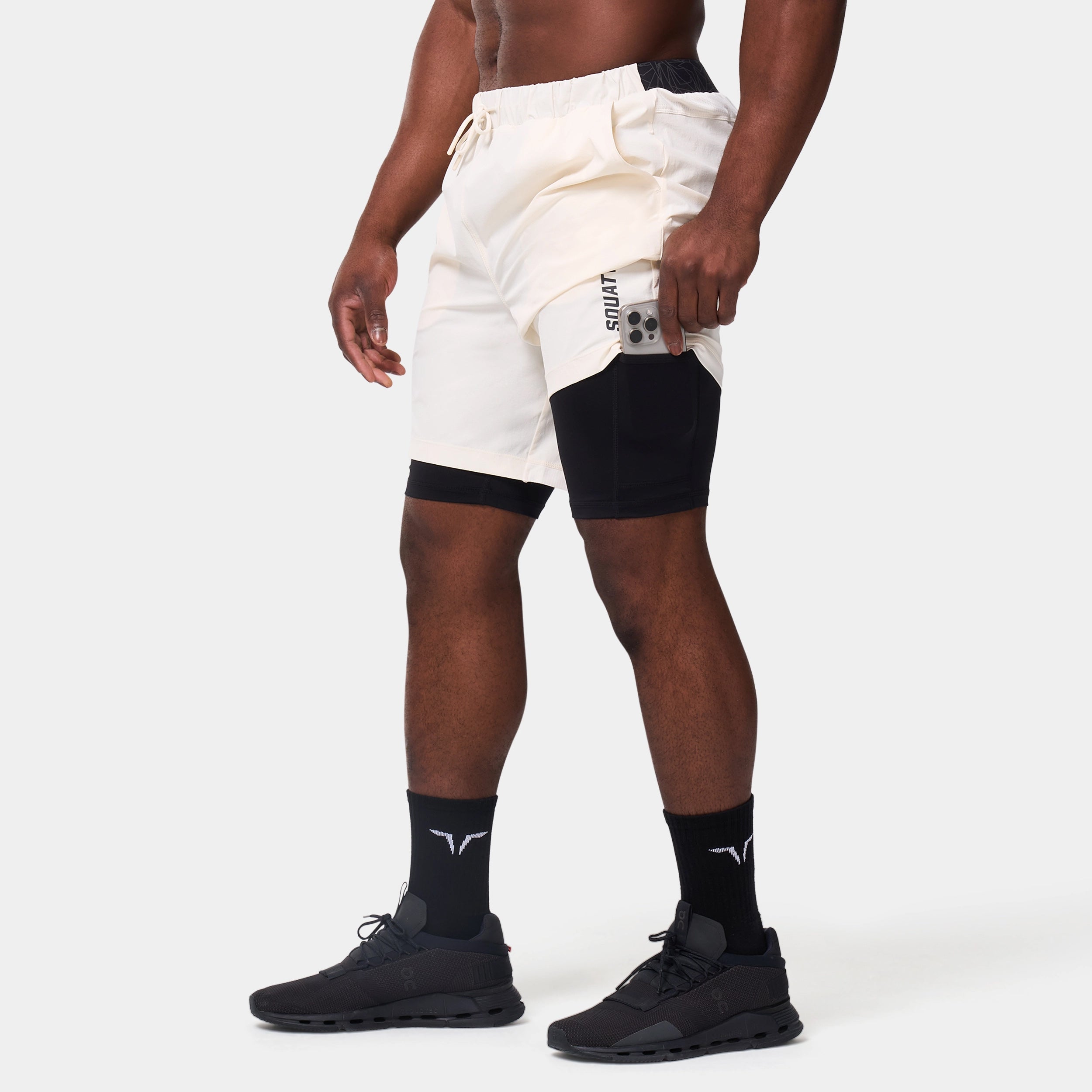 Core 7'' ProTech 2-in-1 Shorts - Pearl White