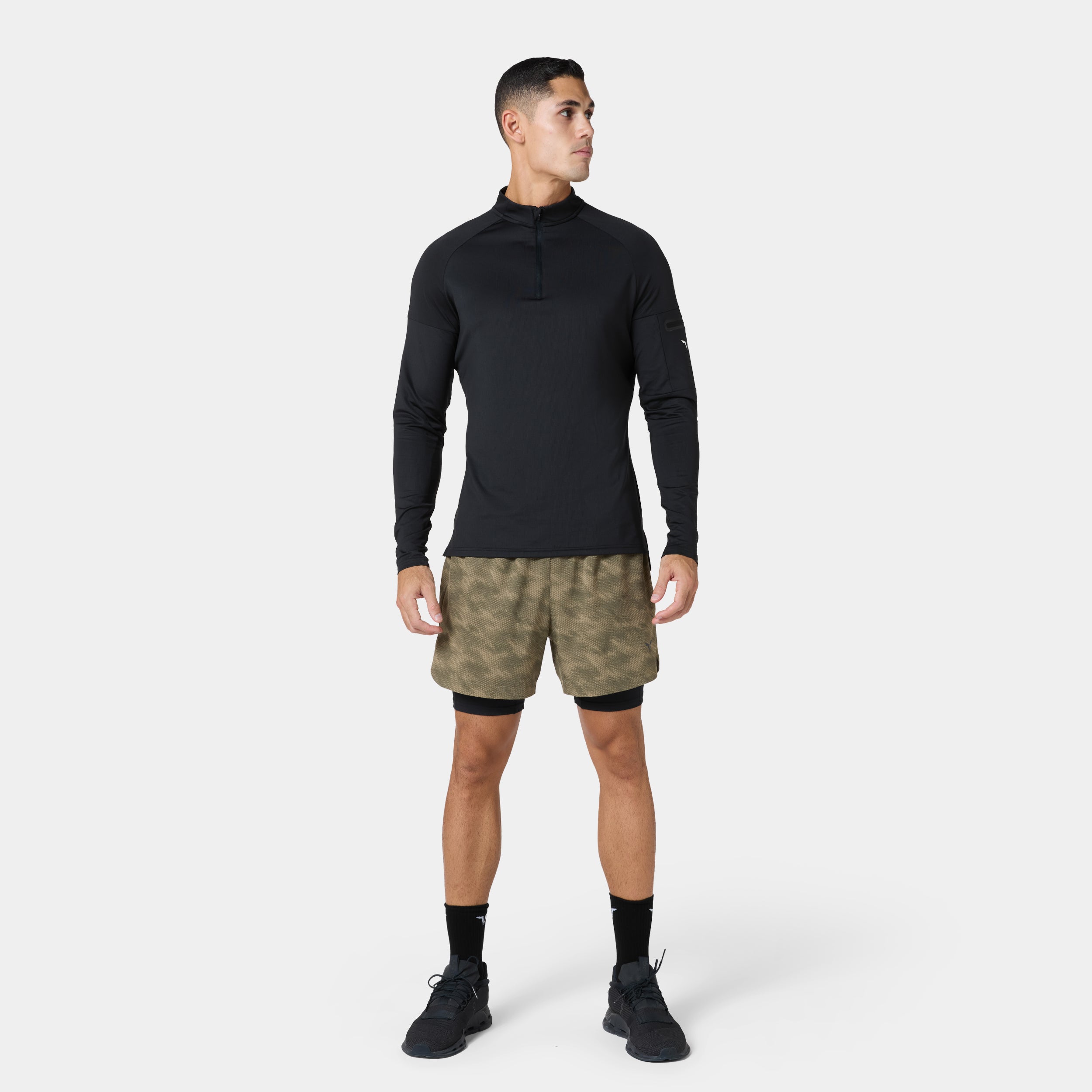 ACTDRY® Alpha Long Sleeves Quarter Zip - Black