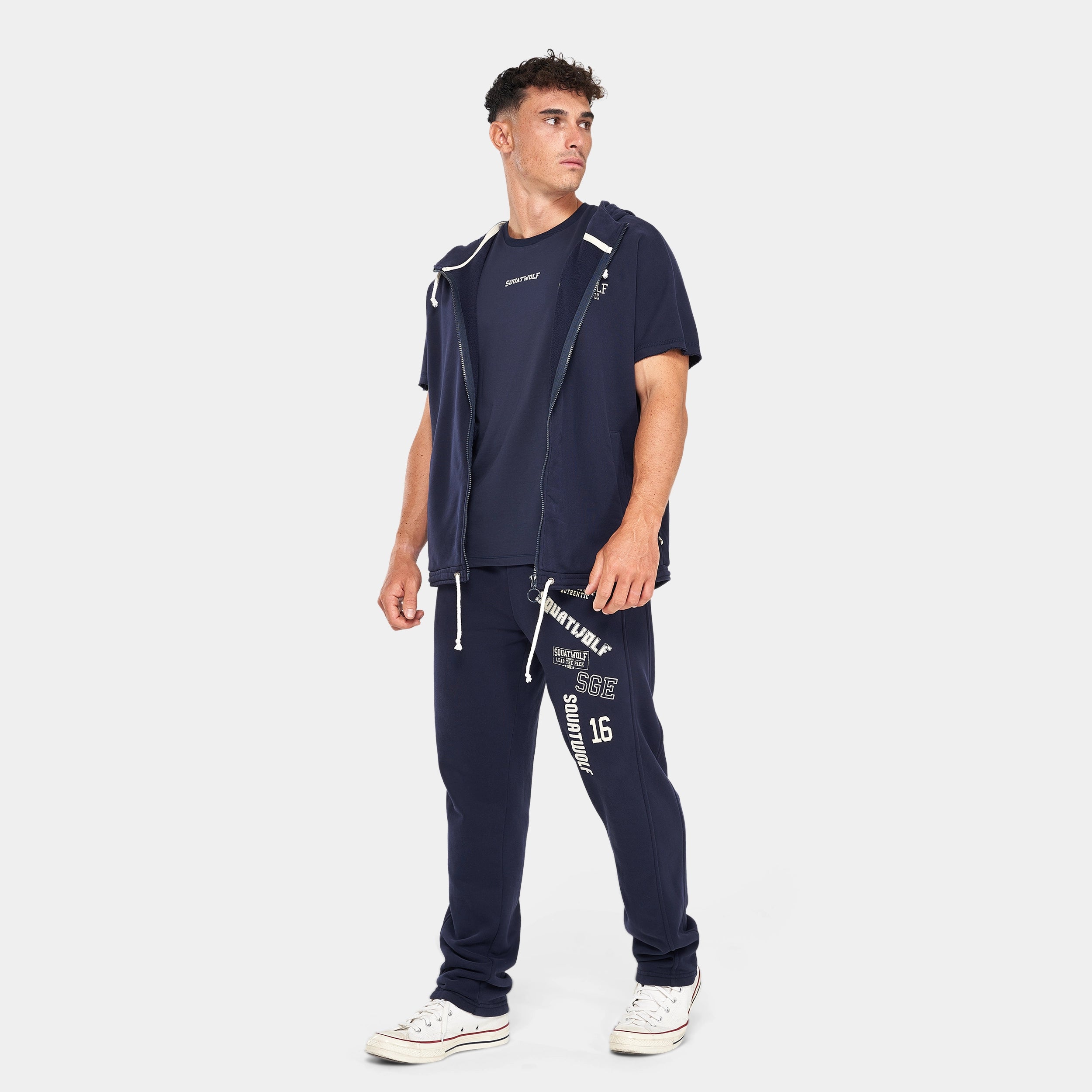 Golden Era Throwback Hoodie - Navy