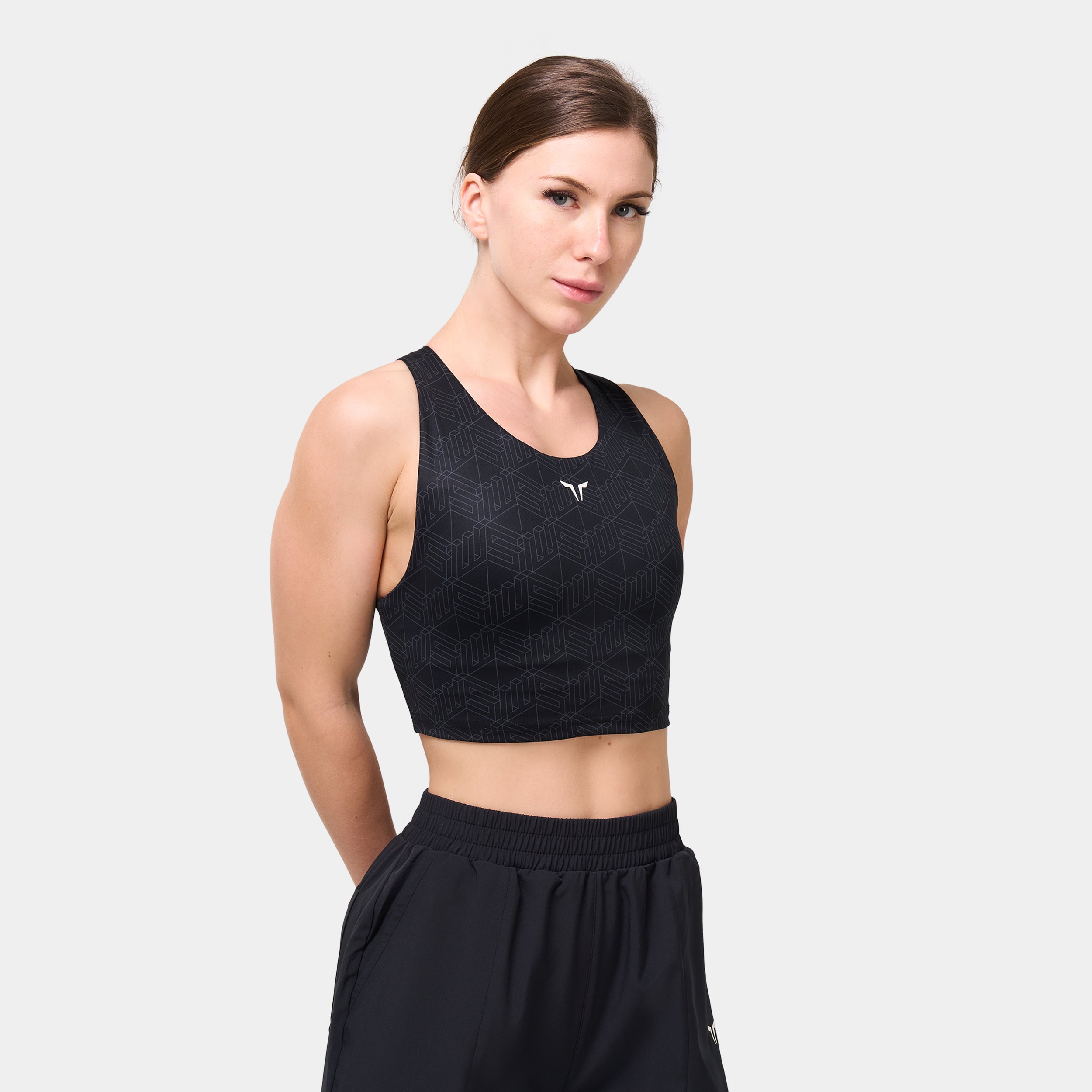 Racer Back Brami - Black Print