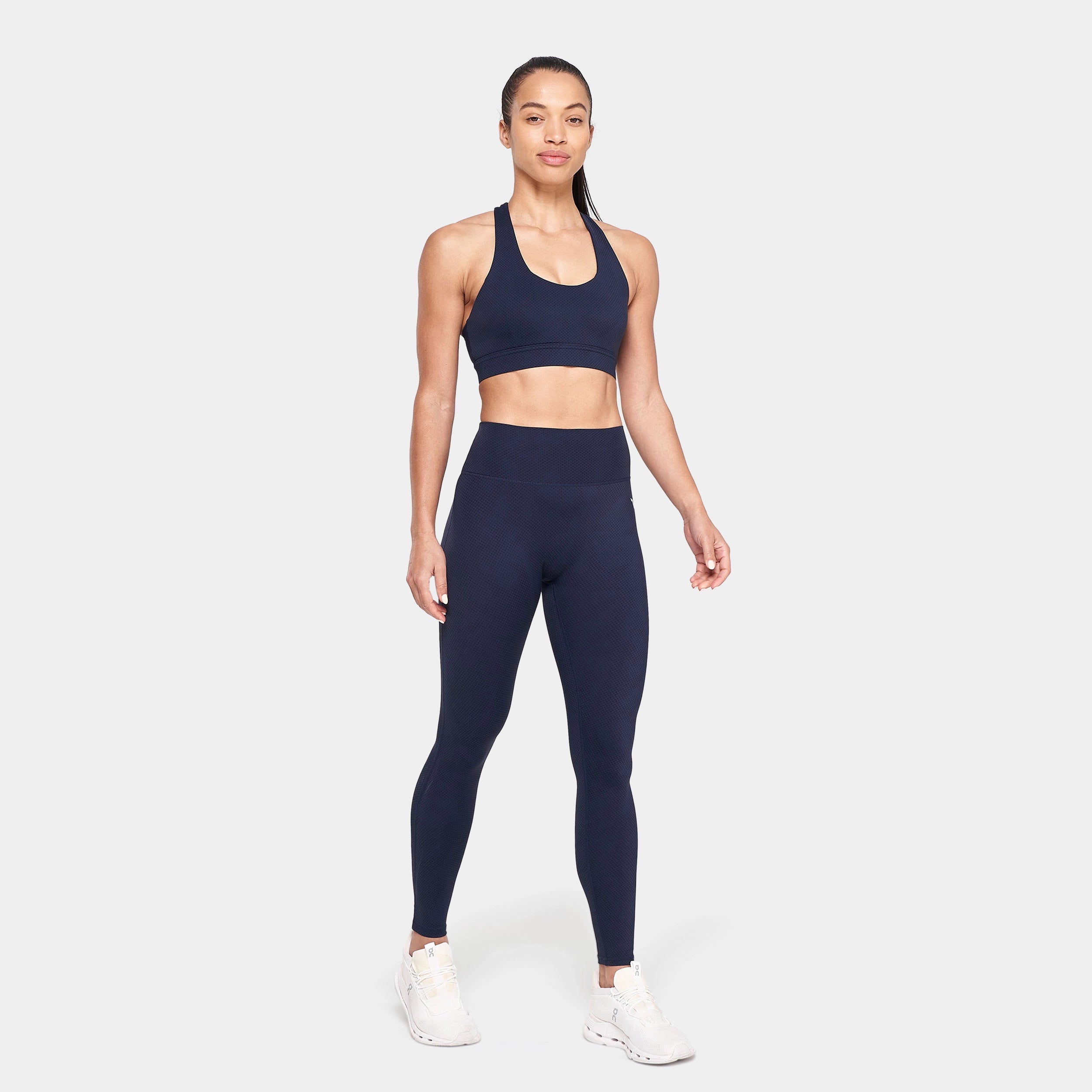 Run The City Leggings 27" 2.0 - Navy & Sky Captain Print