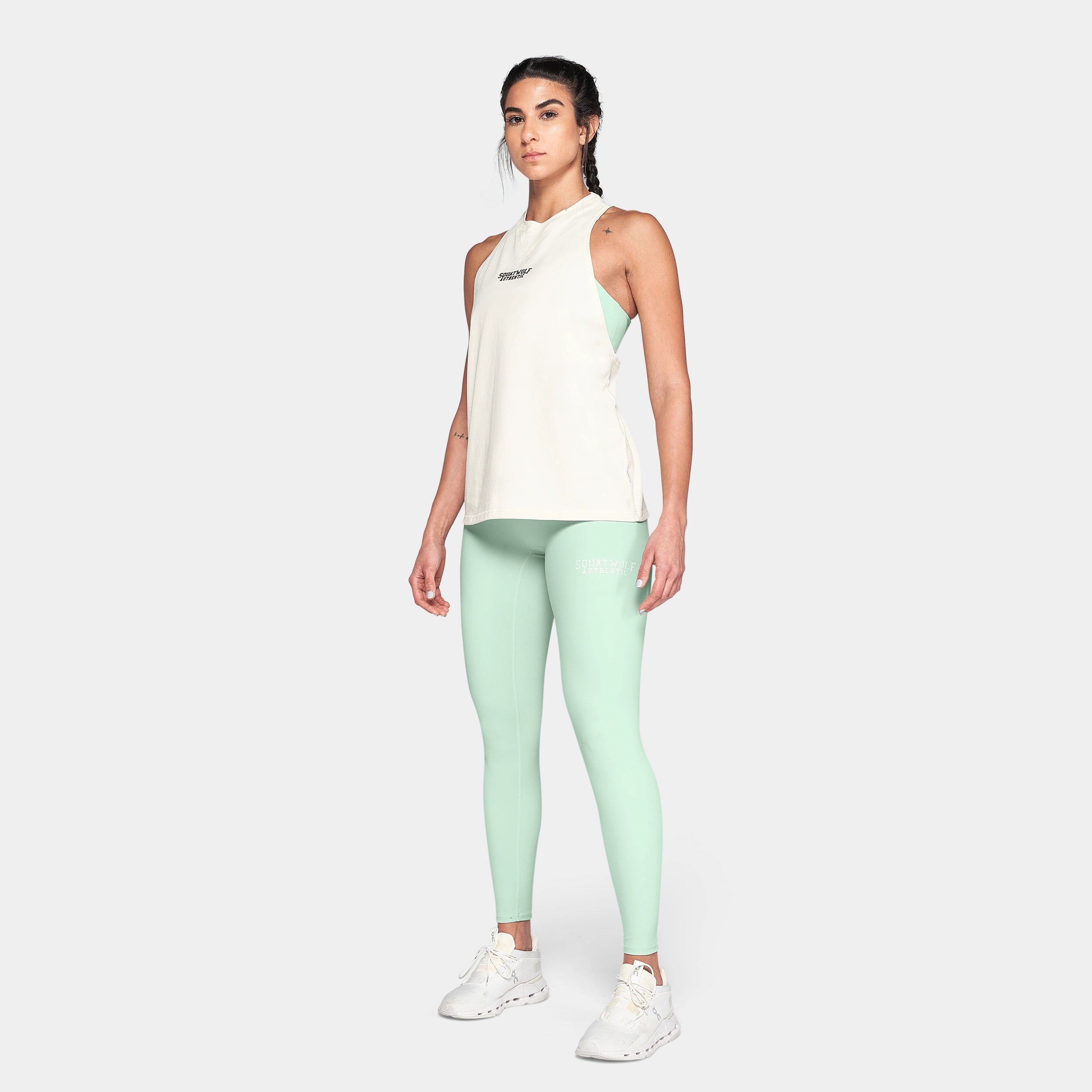 Twist Back Tank - Ecru