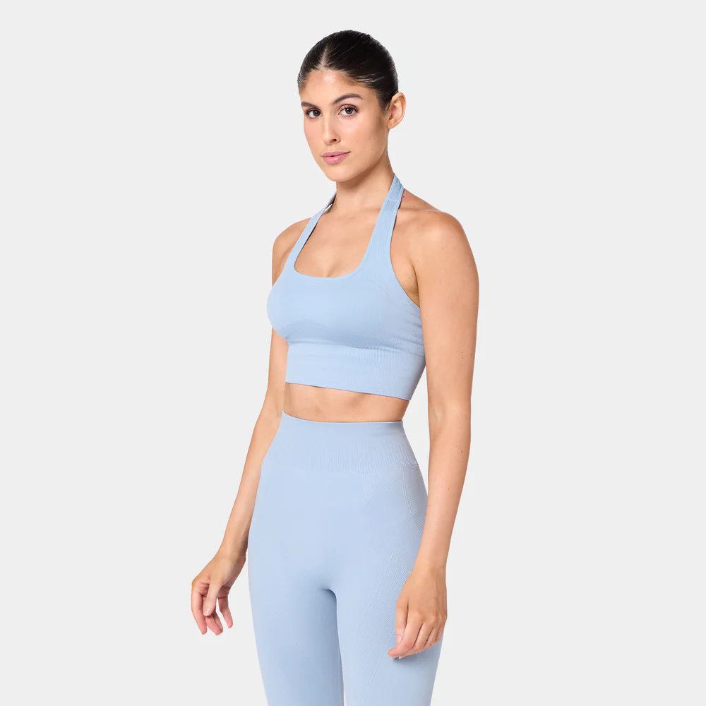 Seamless Contour Halter Brami - Dusty Blue