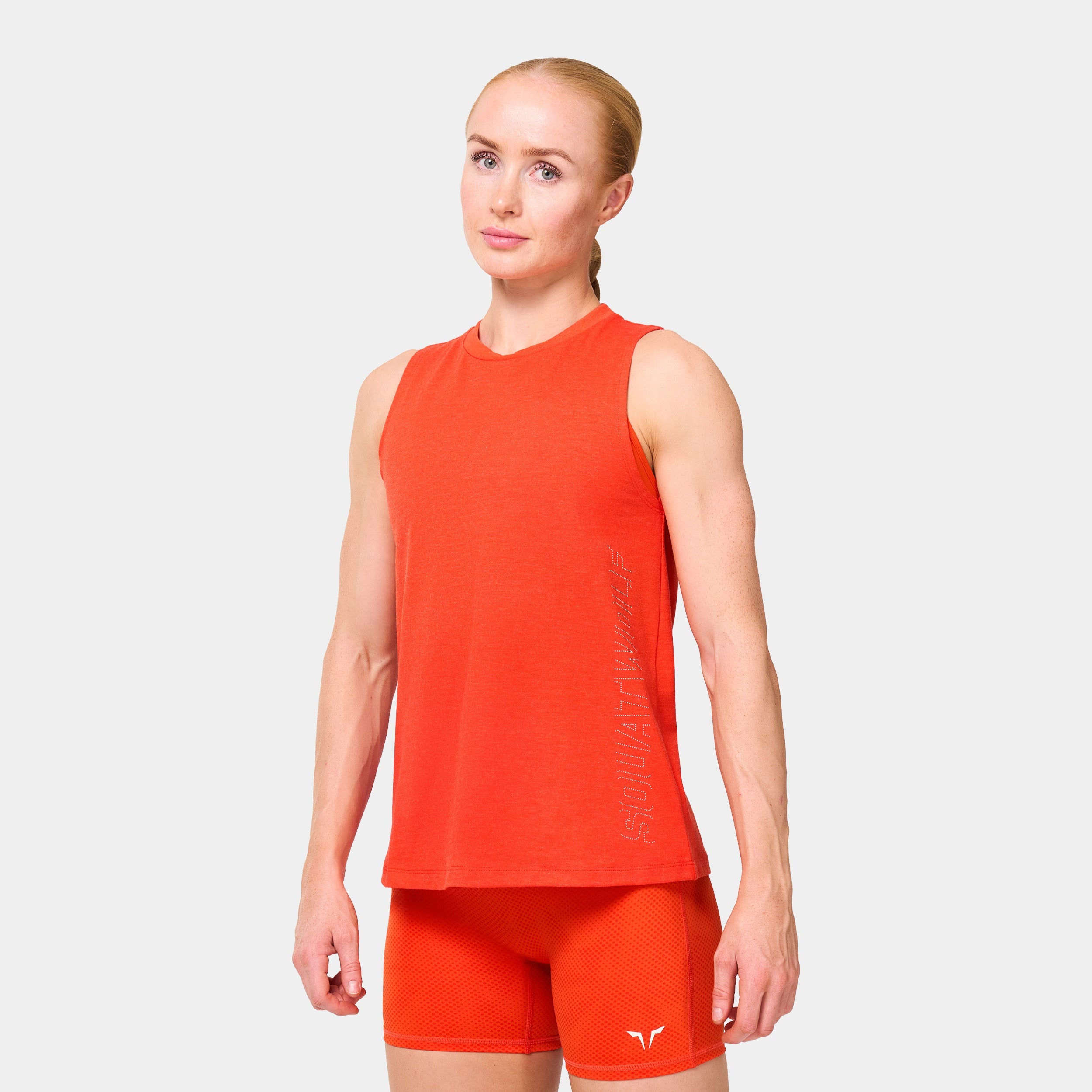 Core Full Length Tank - Orange.Com Marl