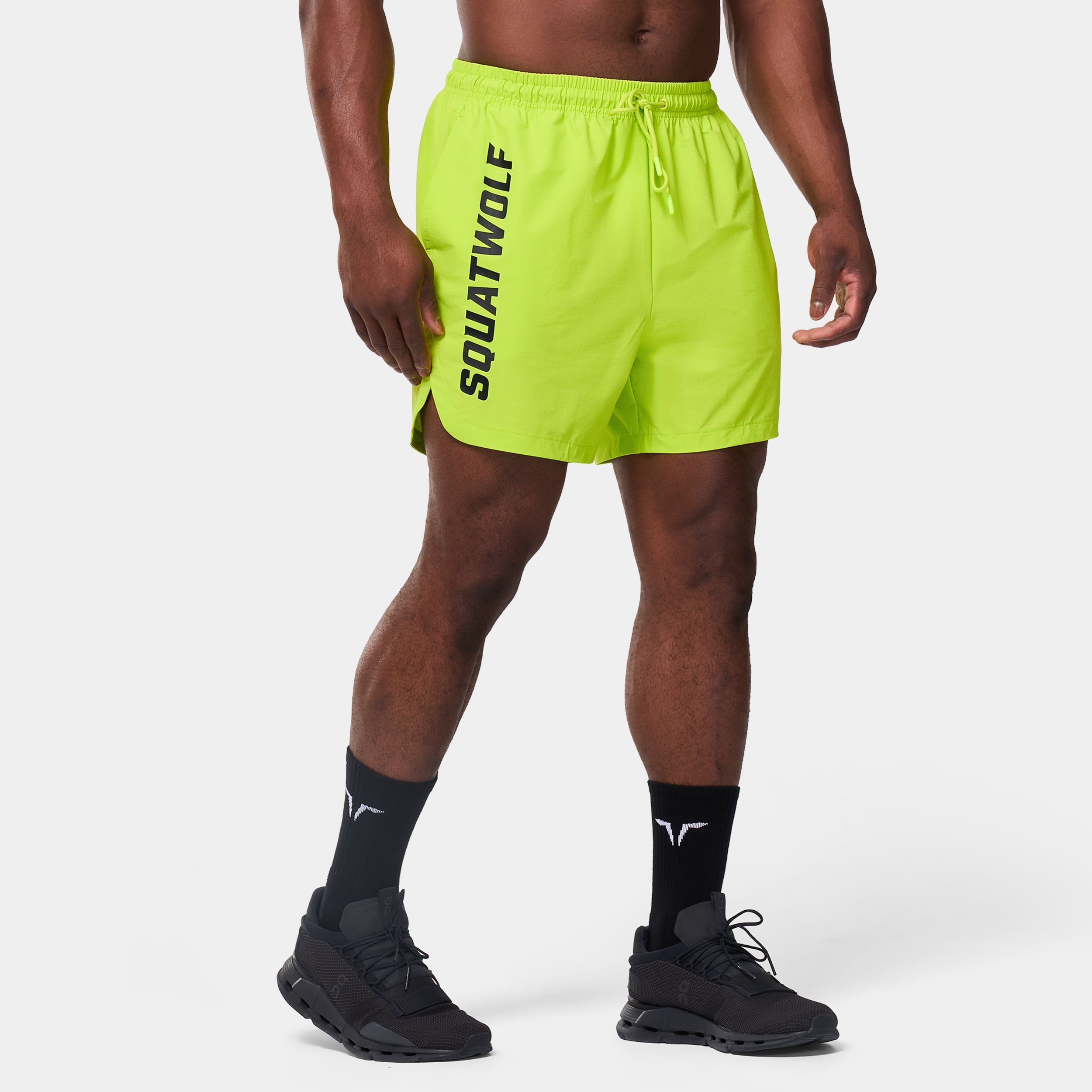 5” Gym-to-Swim Shorts - Fluo Yellow