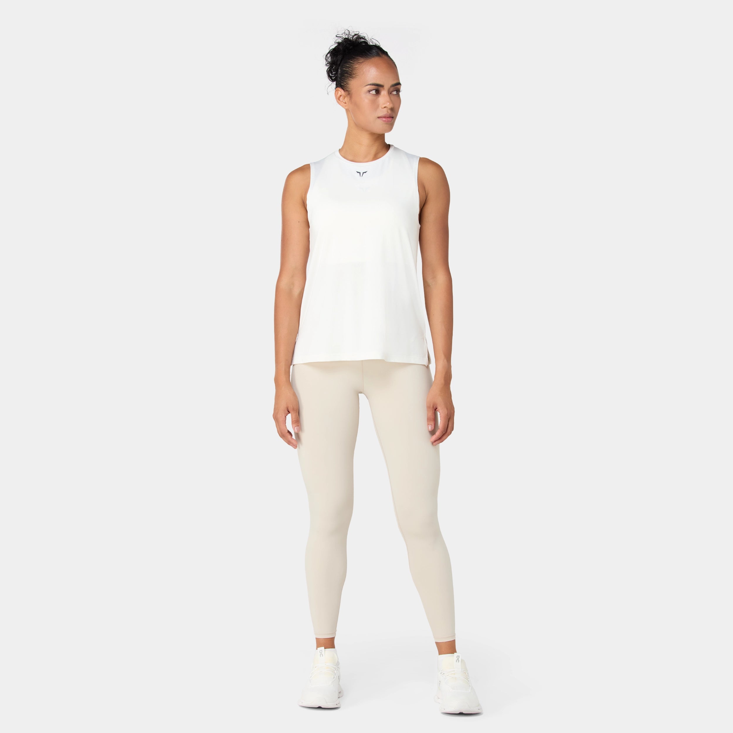 Lightweight Crew Neck Tank - Pearl White