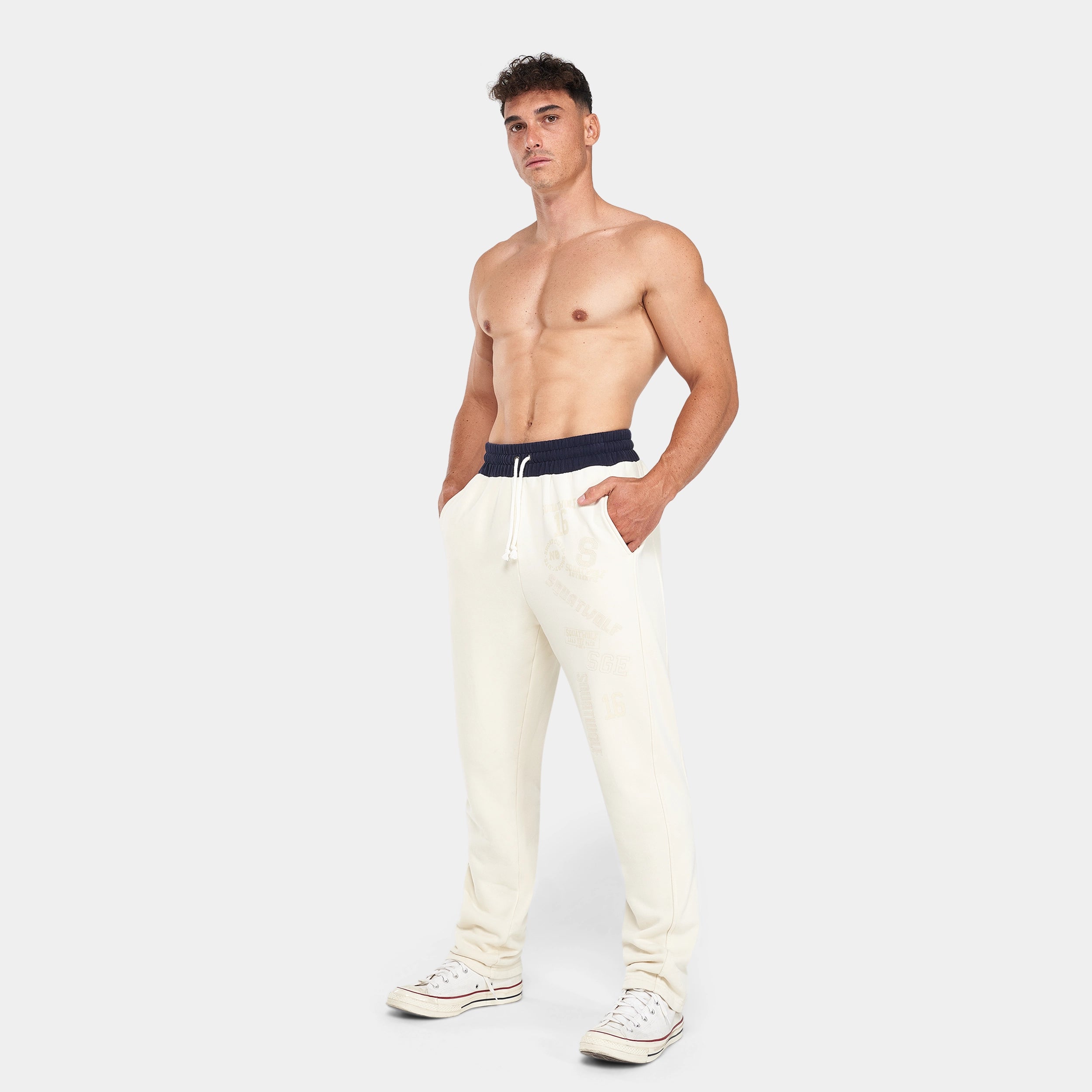 Golden Era Back-On-Track Joggers - Ecru