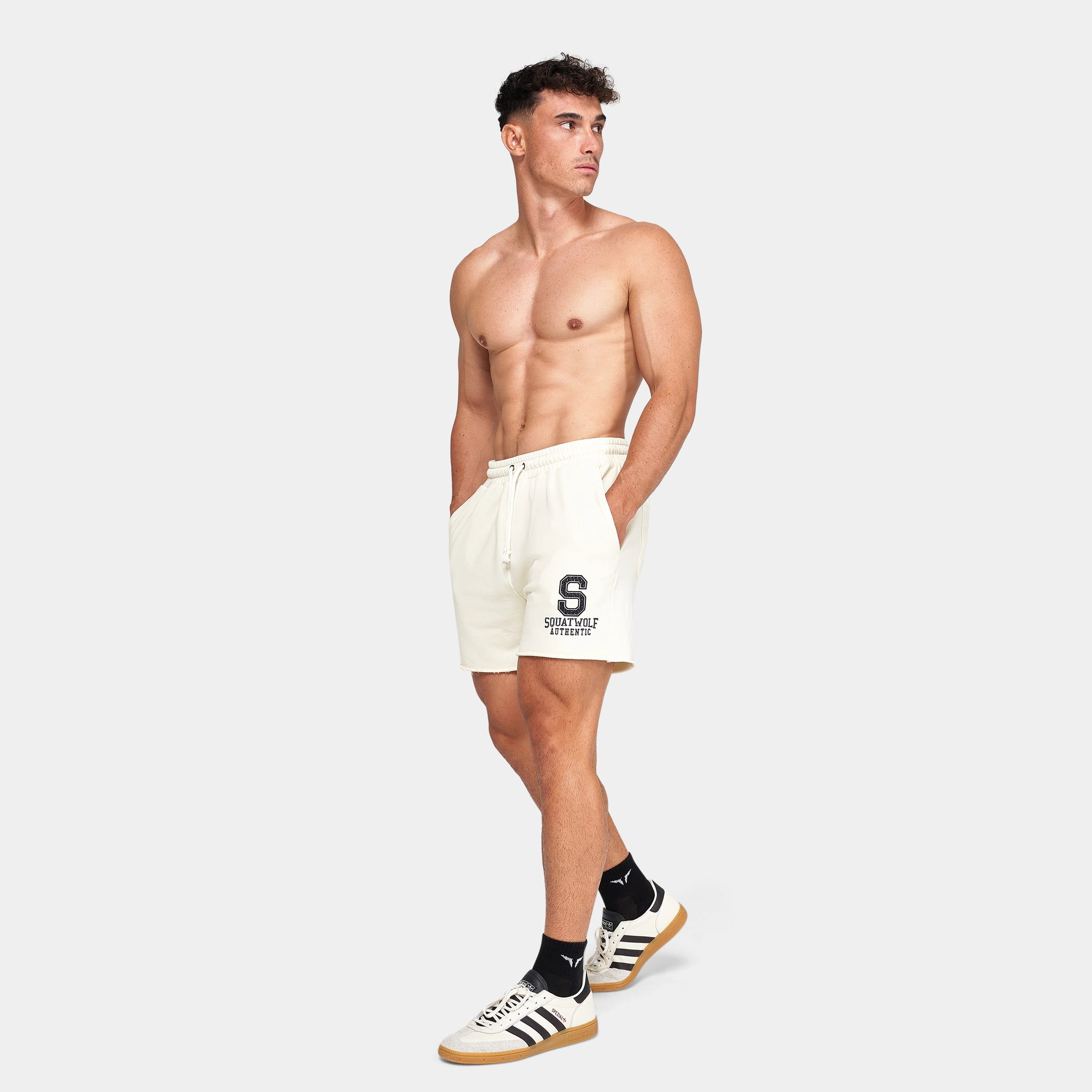 Golden Era Authentic 2-in-1 5" Shorts - Ecru & Navy