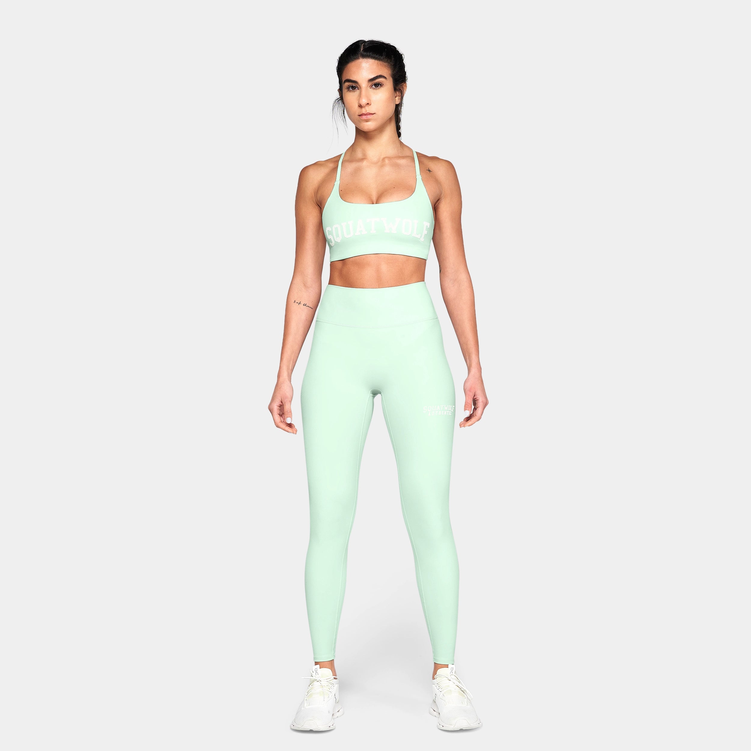Varsity Leggings - Aqua Foam