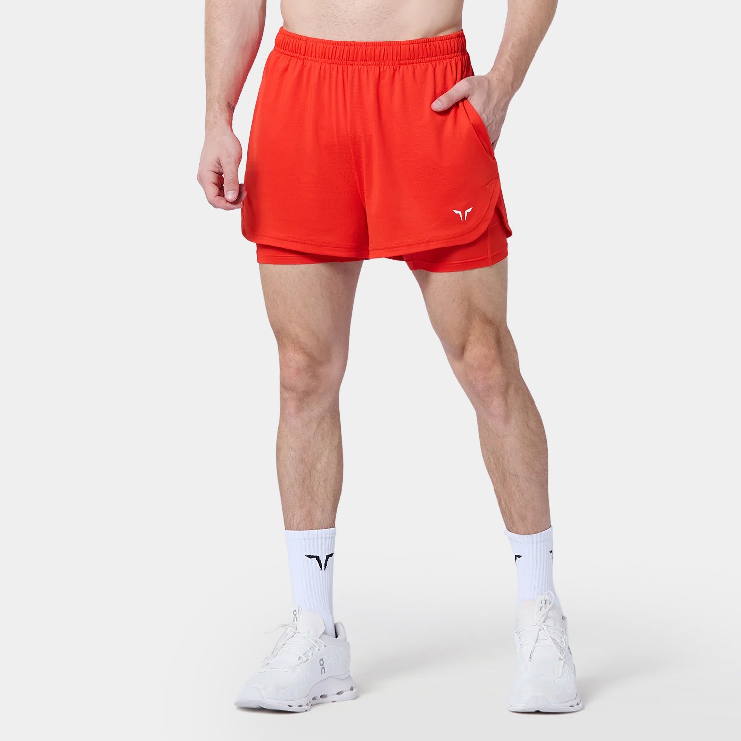 Core Mesh 2-In-1 5" Shorts 2.0 - Orange.Com