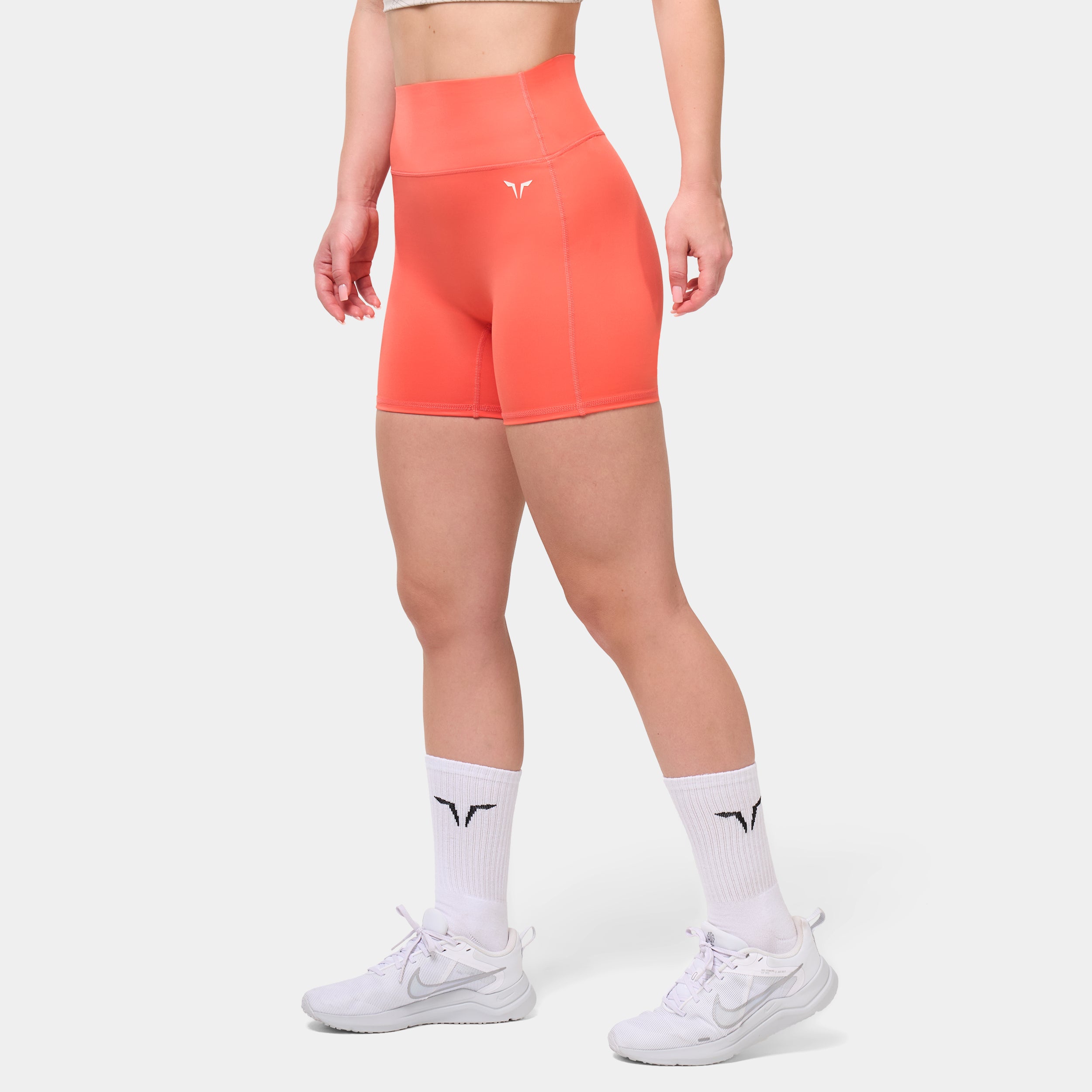 High Rise 5" Shorts - Coral